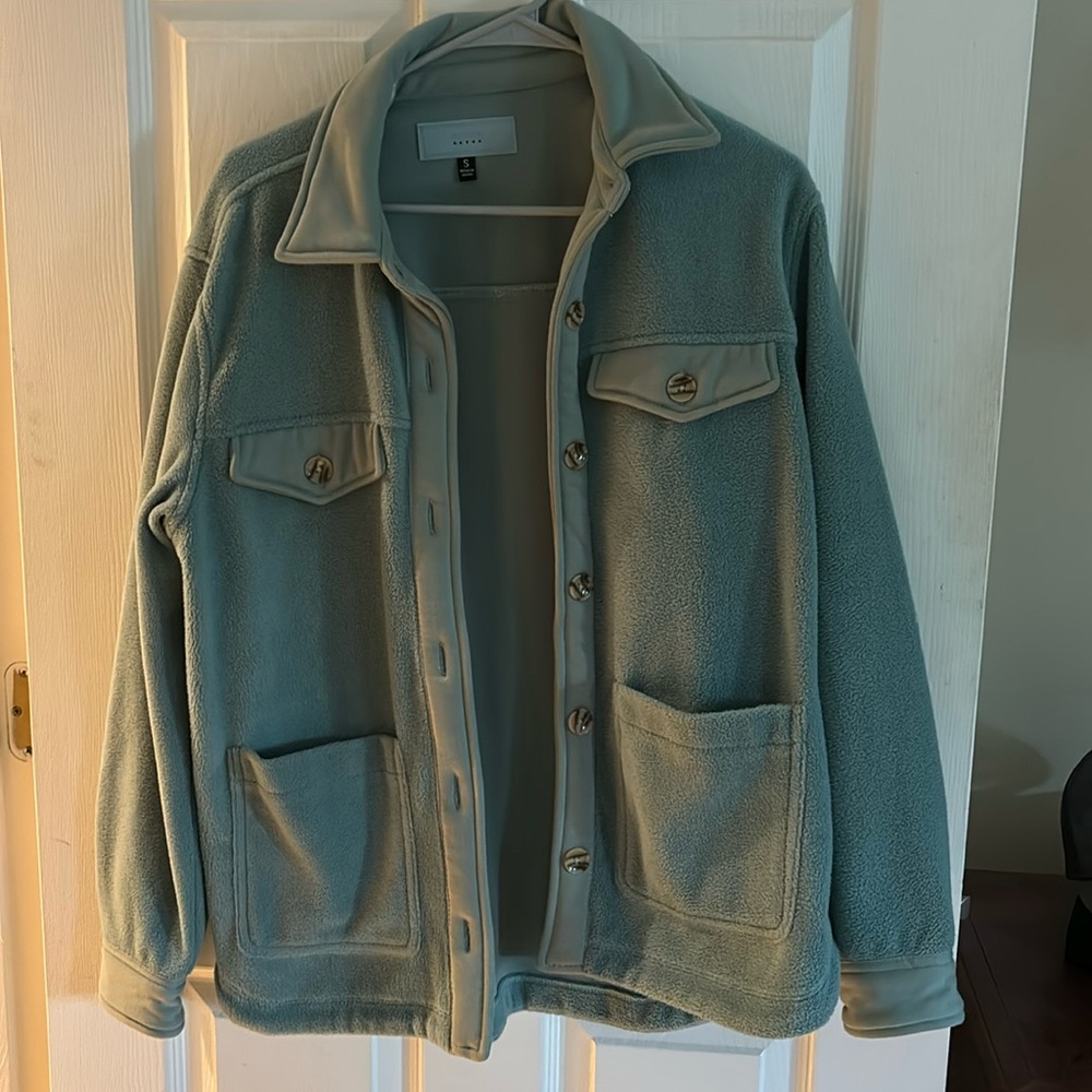 Blank NYC Fleece Button Up